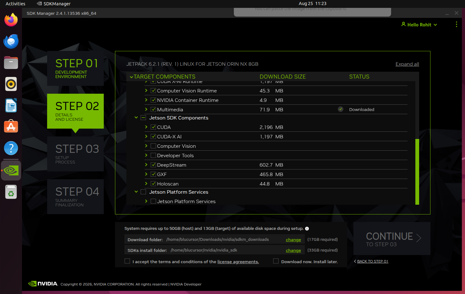 JetPack Platform Services and Terms