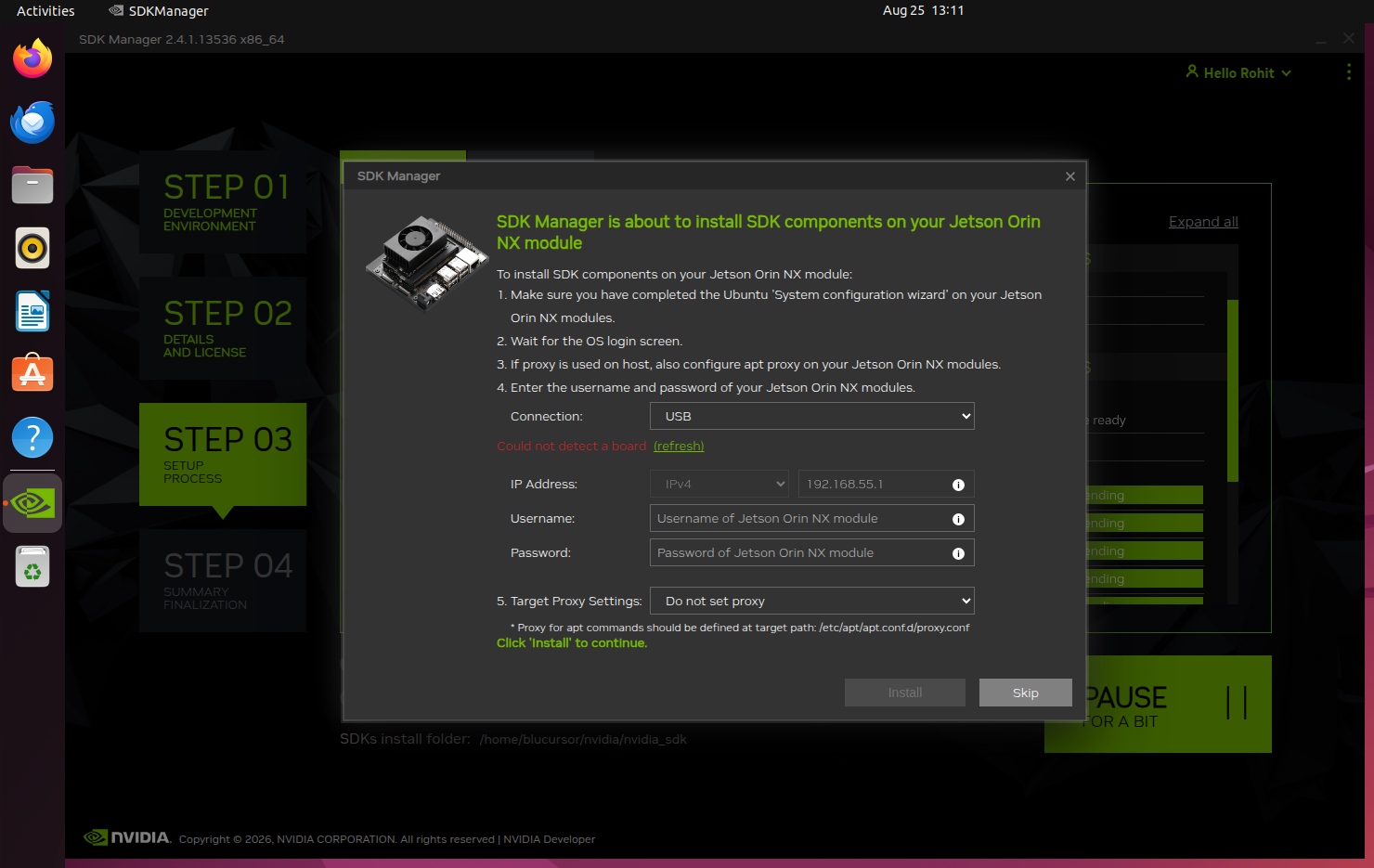 Install
